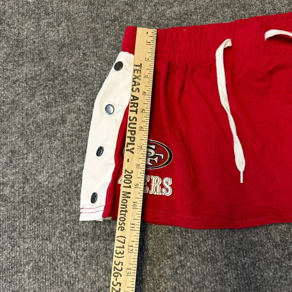 Forever 21 Skort Womens Size S Red SF 49ers Snap Button Athletic Game Day New
